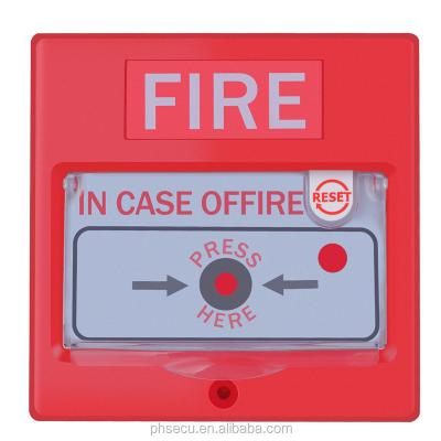 China Manual fire call point with LED indication and reset key SMM-S001I for sale