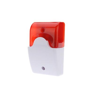 China For Mini 12V Burglar Alarm or Fire Alarm Wired Sound Alarm Strobe Siren for sale