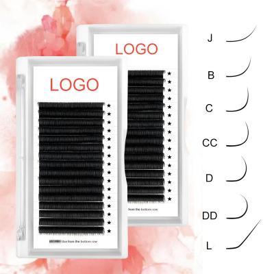 China Natural Wholesale Individual Long Eyelash Extensions Volume Eyelash Extension Supplies Cashmere Eyelash Extensions for sale