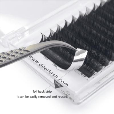 China Cashmere Long Natural Eyelash Extensions Different Volume Eyelash Supply for sale