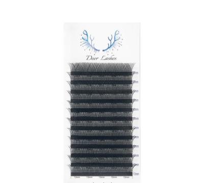 China 2022 Natural Long Best Selling New Material Classic Lash Trays YY Lash 2D Fans Pre-made Super Soft Eyelash Extensions for sale