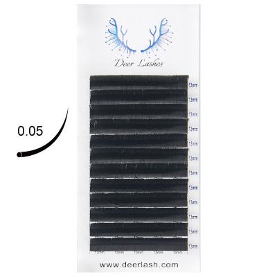 China Customized Natural Soft Professional Bundles High Quality Classic Dark Black Silk Eyelash Extensions for sale