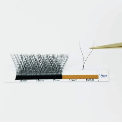 China YY Volume Natural Long Lashes Y Shape Eyelash Extensions Hand - Woven Double Tip Premade Volume Fans 2D Different Faux Lashes for sale