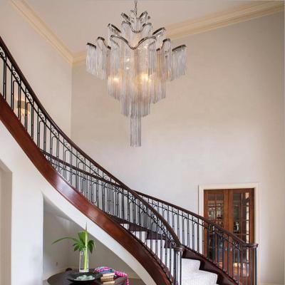 China Aluminum Decorative Pendant Lighting Italy Luxury Modern Aluminum Chain Chandelier for sale