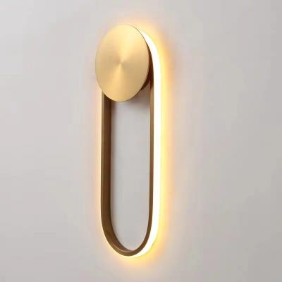 China Modern Modern LED Wall Lamp Bedroom Bedside Wall Fixtures Lighting Indoor Led Gold Wall Light Ling Room Outdoor for sale