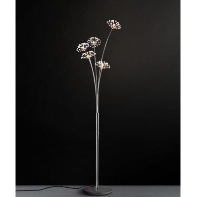 China European vertical creative dandelion bedside living room floor lamp princess crystal lights Nordic simple modern post-modern wedding for sale