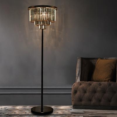 China Traditional LED living room standing lighting Nordic modern home deco fixtures lighting fixtures crystal floor lights bedroom floor lamps for sale