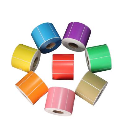 China 800Pcs 70x50mm Label Color Paper Price Supermarket Blank Heat Sensitive Self Adhesive Hot Label Directly Printed Waterproof Hot Sticker Roll for sale