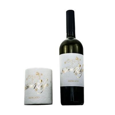 China Custom Printing Scratch-Off Wine Label Gold Foil Stamping Texture Label For Bottle for sale