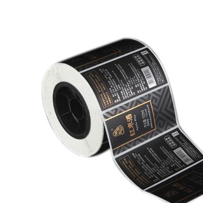 China Premium Textured Scratch-off Wine Label Paper Wine Label Printing Product Label for sale