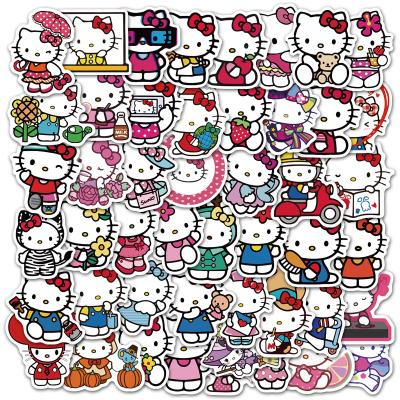 China Cute Laptop Skateboard Water Cup Pegatinas Car Motorcycle PVC PVC Kids Stickers Decal Decorative Sticker Cat for sale