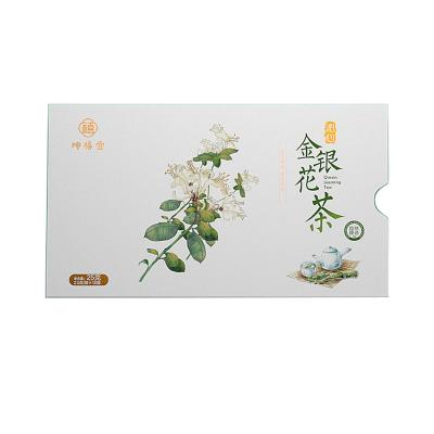 China Recycled Materials Green Paper Tea Bag Custom Gift Packing Box Gift Box for sale