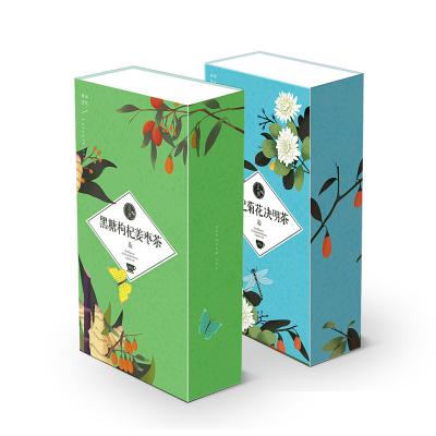 China Recycled Materials Magnet Book Environmental Friendly Type Hardcover Book Box For Coffee Tea Pods for sale