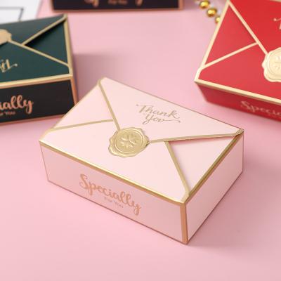 China New Gift Box Materials Single Wrap Materials Wedding Recycled High Quality Bronzing Candy Box Romantic Event&Party Supplies Boxes for sale