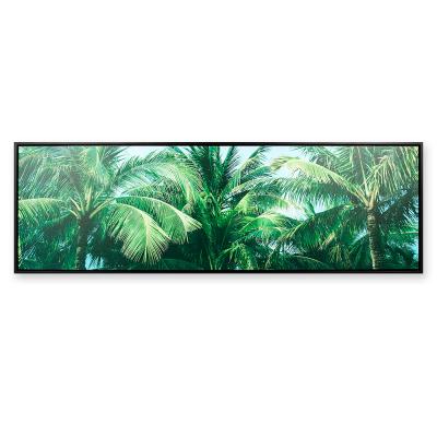 China Art Decor Xingcheng Tropical Green Plant Palm Leaves Canvas Painting for sale