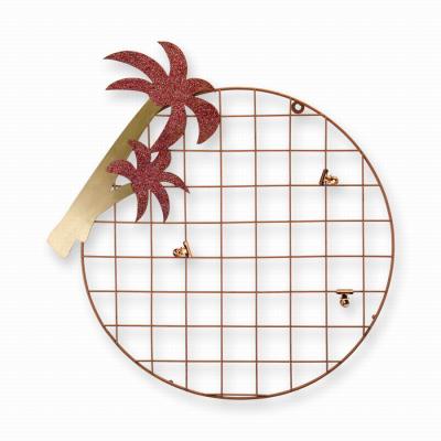 China Europe Xingcheng Coconut Tree Metal Grid Panel Photo Decoration for Girl Dormitory for sale