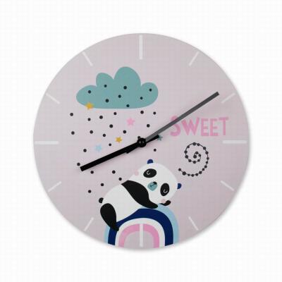 China Lovely Animal Clock Design Style Antique Circular Decorative Creative Children's Wall Clock for sale