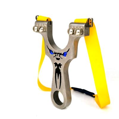 China Outdoor Hunting Stainless Steel Slingshot Stainless Steel Catapult Slingshot Maker for sale