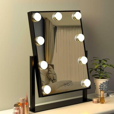 China Bright Adjustable LED Bulb Hollywood Makeup Mirror Light Desk Dresser Light Dedicated HD Wedding Princess Mirror for sale