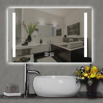 China Led Magnifying Makeup Vanity Mirror Makeup Mirror Hair Dressing Salon Lighting Rectangle Sensor Makeup Mirror for sale