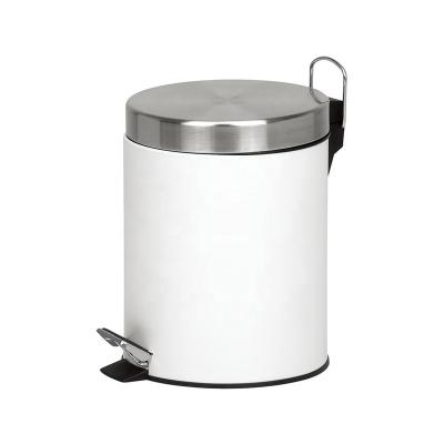 China 3L/5L Metal Waterpoof Small Kitchen Cost-Effective Custom Office Pedal Bin Waterproof And Anticlogging Trash Can for sale