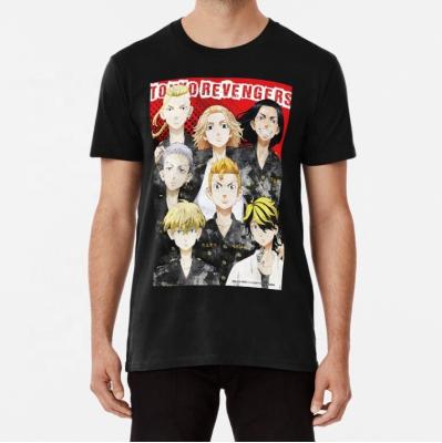 China Customs Various New Tokyo Avengers Anime Short Sleeve T-shirts 100% Cotton Compressed T-shirts For Men And Women T-shirts Bulk Supplier for sale