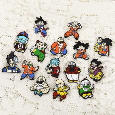 China Worldwide Japanese Anime Dragon Ball Z Pin Badges 16 Styles Metal Enamel Badges High Quality Pins For Anime Fans Gifts for sale