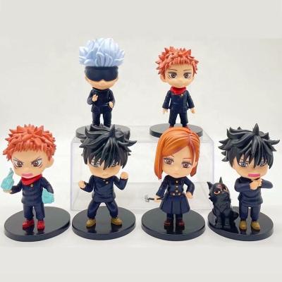 China Decoracion Hot Sale Jujutsu Kaisen Figures Sets Toys Gifts For Anime Fans Fight Version Figures Sets Demon Slayer Figures Wholesale for sale