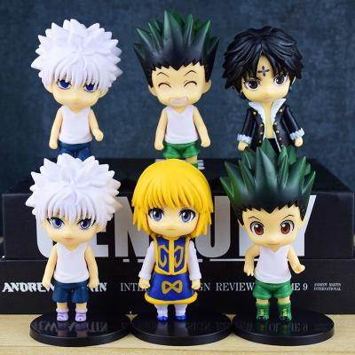 China Decoracion 10cm Hunter X Hunter Figure Sets Wholesale Ready Running Anime Demon Slayer My Hero Academia Mini Figures for sale