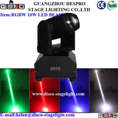 China RGBW Cree LED Moving Head Spot Portable DMX Stage Light For Wedding for sale