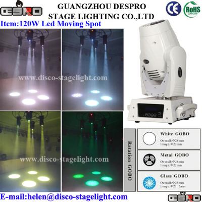 China DJ / Disco / Concert Equipment 120W Moving Head Spot , Mini Stage Light for sale