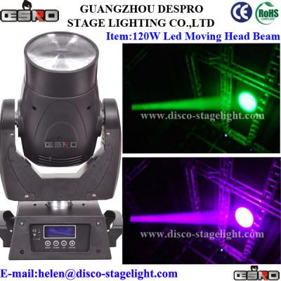 China 120W White LED Moving Head Spot Nightclub Stage Beam Light Rainbow Effect for sale