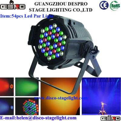 China 54pcs 1W / 3W LED Par Can Lights Music Concert Stage Light DMX 512 for sale