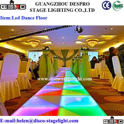 China Amazing Color LED Dance Floor Lights , Wedding Dance Floor Lighting for sale