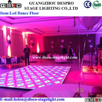 China Luz activada sonido del estroboscópico del partido de Dance Floor del disco del entretenimiento LED en venta