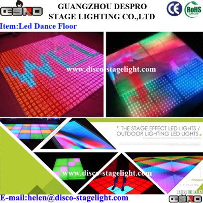 China Nightclub Disco 16W LED Dance Floor Lights Acrylic Panel DJ Stage Lighting for sale