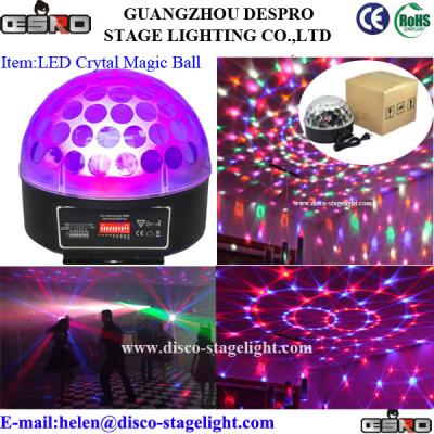 China Disco KTV LED Magic Ball Light Strobe RGB Stage Lighting Sound Activated for sale