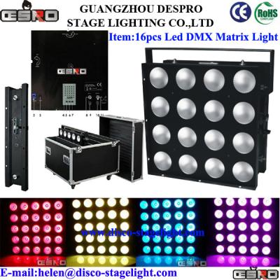 China Dimming RGB Matrix LED Lighting DMX512 Wedding Stage Strobe Light 220V 50Hz for sale