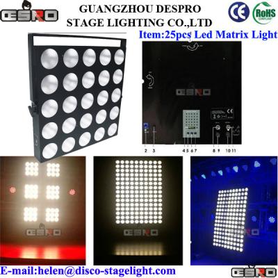 China 25pcs 10W LED Matrix light DMX512 Disco DJ Stage Lighting Color Mixing for sale