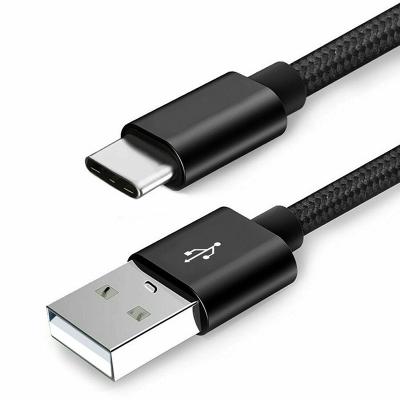 China Factory Wholesale Etc.electronic Product Mobile Phone Nylon Braided USB A To Type USB-C Data Sync Charging Cord USB C Cable for sale