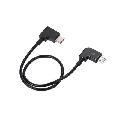 China Right Angle Micro Type C Cable OTG Mobile Phone USB Mobile Phone Connected To Drone Remote Control Data Cable for sale