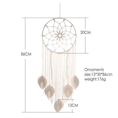 China 2022 Birthday Wedding Graduation Bohemian Gifts Moon Dreamcatcher Wall Hanging Home Decor Ornaments Dream Catcher for sale