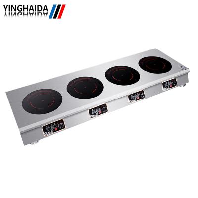 China Commercial Hotel Kitchen Appliances 2Kw 4 Burner Induction Cooker Induction Cooker Cooking Equipment For Restaurant for sale