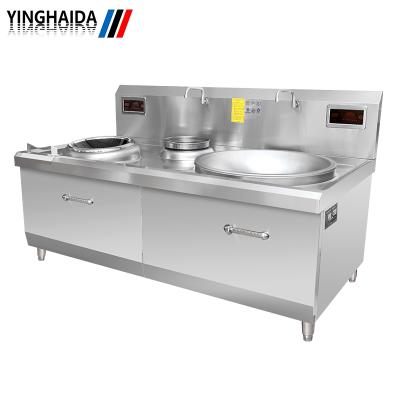 China Hotel Manufacturer Price Freestanding Double Commercial Wok Range Induction Cooker for sale