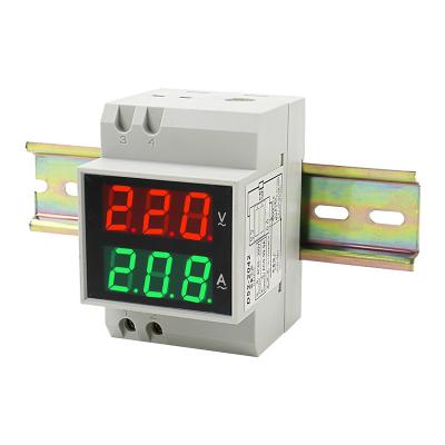 China DIN Rail Meter D52-2042 Digital Multifunctional Voltage Meter Current Voltmeter AC80-300V AC200-450V D52-2042 for sale