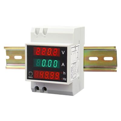 China D52-2059 AC80-300V 250-450V with CT Rail AC Voltage Frequency Timer Meter Voltmeter Current Ammeter D52-2059 for sale