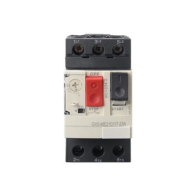 China Motor Breaker MPCB Push Button Motor Protection Circuit Breaker 3P Thermal Magnetic Type GV2ME for sale