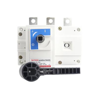 China 250A 3P 4P HGL Load Isolation Switch Three Phase Four Wire Manual Knife Switch For Electrical Isolation HGL250A for sale