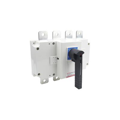 China 630A 3P Three Phase Four Wire Manual Transfer Switch Single-throw Low Voltage Load Isolating Switch HGL630A for sale