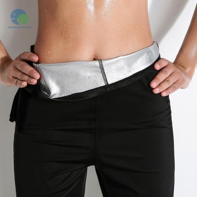 China Custom Simple Outdoor Portable Infrared Sports Sauna Pants Women Home Gym Bodyshapers Weight Loss Pants With Pockets for sale